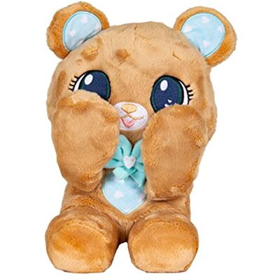PEEKAPETS Brown teddy bear Fun and Soft Plush that moves its Arms when you squeeze its Tummy Toy gift for babies and children PEEKAPETS Brown teddy bear Fun and Soft Plush that moves its Arms when you squeeze its Tummy Toy gift for babies and children
