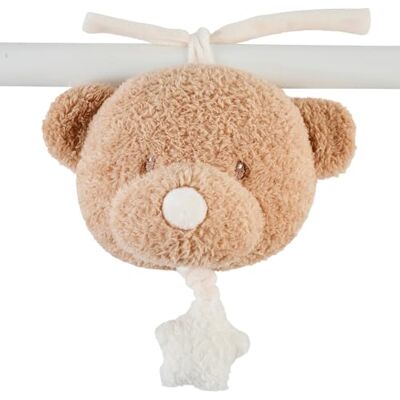 Nattou Musical Cuddly, Built-In Music Box, No Batteries Needed, Relaxing La-Le-Lu Melody, Huggable Sleep Soother, Activity Hanging Toy for Cot/Pram/Car Seat, Hand Washable, 16 cm, Caramel Bear Nattou Musical Cuddly, Built-In Music Box, No Batteries Needed, Relaxing La-Le-Lu Melody, Huggable Sleep Soother, Activity Hanging Toy for Cot/Pram/Car Seat, Hand Washable, 16 cm, Caramel Bear