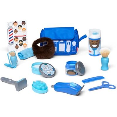 Melissa & Doug Barber Shop for Kids Role Play Toys for 3+ Year Olds Hairdresser Role Play for Children Barber Playset Montessori Kids Activities Melissa & Doug Barber Shop for Kids Role Play Toys for 3+ Year Olds Hairdresser Role Play for Children Barber Playset Montessori Kids Activities