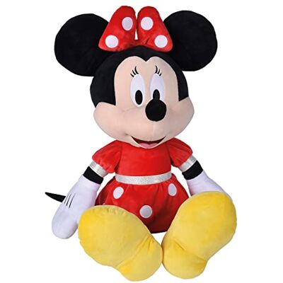 Simba 6315870232PRO Disney Minnie Mouse, 60 cm Plush Toy in Red Dress, Cuddly Toy, Mickey Mouse, from the First Months of Life Simba 6315870232PRO Disney Minnie Mouse, 60 cm Plush Toy in Red Dress, Cuddly Toy, Mickey Mouse, from the First Months of Life