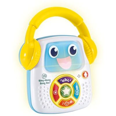 LeapFrog Sing-Along Song Bot, Music Toy with 3 Music Categories, Recording Feature, Funny Voice Effects, Teaches Numbers, Days & More, Interactive Baby Toy for 6, 12, 18, 24 months +, English Version LeapFrog Sing-Along Song Bot, Music Toy with 3 Music Categories, Recording Feature, Funny Voice Effects, Teaches Numbers, Days & More, Interactive Baby Toy for 6, 12, 18, 24 months +, English Version