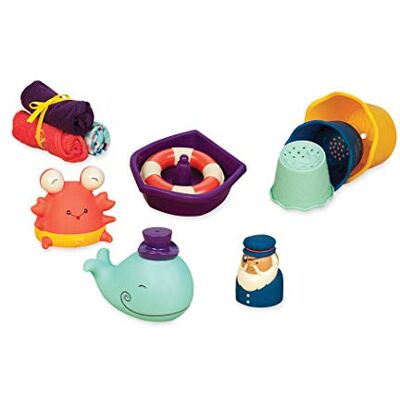 B. toys – Baby Bath Toys Starter Kit with 11 Pieces – Fun Tub Time for Babies and Toddlers – Wee B. Splashy – Colorful & Engaging Water Toys for Early Development – 0+ months B. toys – Baby Bath Toys Starter Kit with 11 Pieces – Fun Tub Time for Babies and Toddlers – Wee B. Splashy – Colorful & Engaging Water Toys for Early Development – 0+ months