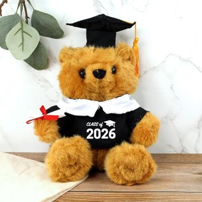 eBuyGB Graduation Bear with Gown, Hat & Diploma, Class of 2025 Plush Soft 9" Teddy Bear, University Graduate, Congraulations Gift for Him/Her eBuyGB Graduation Bear with Gown, Hat & Diploma, Class of 2025 Plush Soft 9" Teddy Bear, University Graduate, Congraulations Gift for Him/Her
