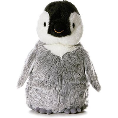 AURORA Flopsie 13232 Penguin,Grey, Black and White,12-inch, Medium AURORA Flopsie 13232 Penguin,Grey, Black and White,12-inch, Medium