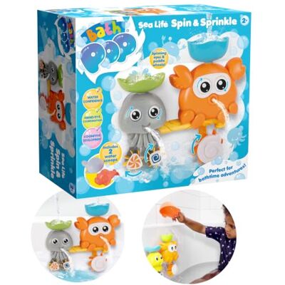 Bath Pop Spin and Sprinkle Water Wall Suction Baby Bath Toy Rotating Waterfall Funnels Spout Spinner Device for Bathtub Tiles Shower Interactive Sensory Gifts for Toddlers Babies Bath Pop Spin and Sprinkle Water Wall Suction Baby Bath Toy Rotating Waterfall Funnels Spout Spinner Device for Bathtub Tiles Shower Interactive Sensory Gifts for Toddlers Babies