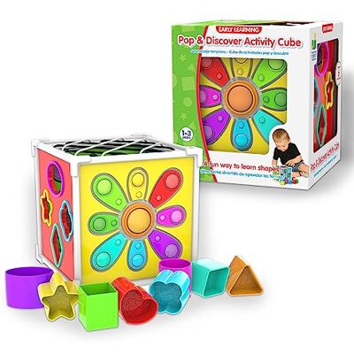 The Learning Journey Learning Journey International LLC U160381 Pop and Discover Activity Cube, One Size The Learning Journey Learning Journey International LLC U160381 Pop and Discover Activity Cube, One Size