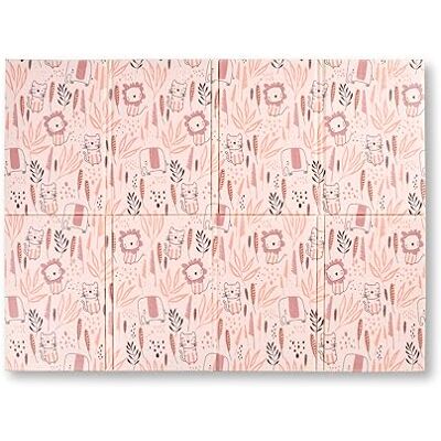 Nuby Foldable Reversible Baby Play Mat, 90 x 120 cm, 0M+, Safari Nuby Foldable Reversible Baby Play Mat, 90 x 120 cm, 0M+, Safari