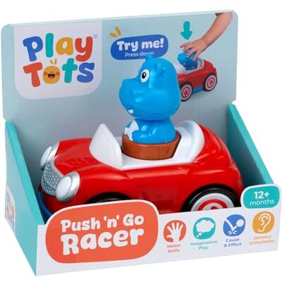 John Adams Play Tots Push & Go Racer Press the animal and watch the racer zoom! Encourages crawling and first steps Baby and Toddler Toys Ages 12m+ John Adams Play Tots Push & Go Racer Press the animal and watch the racer zoom! Encourages crawling and first steps Baby and Toddler Toys Ages 12m+