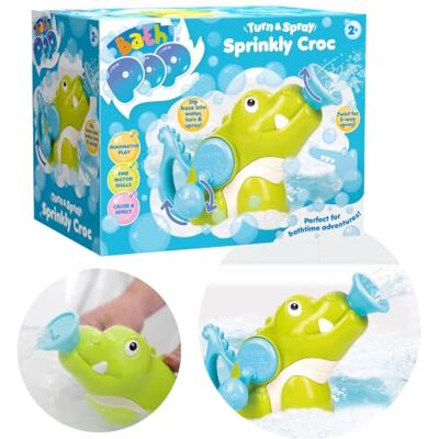 Bath Pop Wind Up Sprinkly Croc Floating Water Toy Cup Bath Toy Kids Crocodile Swimming Shower Squirter Device for Bathtub Basin Nursery Pool Reusable Fun Birthday Gifts for Babies Toddlers Bath Pop Wind Up Sprinkly Croc Floating Water Toy Cup Bath Toy Kids Crocodile Swimming Shower Squirter Device for Bathtub Basin Nursery Pool Reusable Fun Birthday Gifts for Babies Toddlers