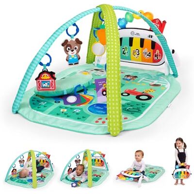 Baby Einstein Farm Explorers 4-in-1 Kickin’ Tunes Musical Meadow Music & Language Discovery Gym, Play Mat with Kick Piano, Ages 0 Months and Up Baby Einstein Farm Explorers 4-in-1 Kickin’ Tunes Musical Meadow Music & Language Discovery Gym, Play Mat with Kick Piano, Ages 0 Months and Up