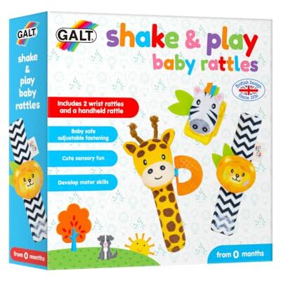 Galt Baby Rattles Set Wrist, Foot & Handheld Rattle Toys for 0 Months + Galt Baby Rattles Set Wrist, Foot & Handheld Rattle Toys for 0 Months +