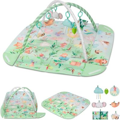 lionelo Inga Multicolor Play Mat Baby with Arches, Baby Gym with 7 Detachable Elements, Sensory Baby Activity Gym Play Mat for Tummy Time, Foldable, Teether Included lionelo Inga Multicolor Play Mat Baby with Arches, Baby Gym with 7 Detachable Elements, Sensory Baby Activity Gym Play Mat for Tummy Time, Foldable, Teether Included