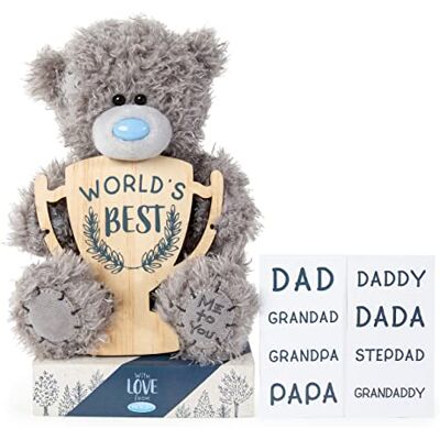 Me To You Father's Day plush bear with personalised trophy, Multicolor (FP701017) Me To You Father's Day plush bear with personalised trophy, Multicolor (FP701017)
