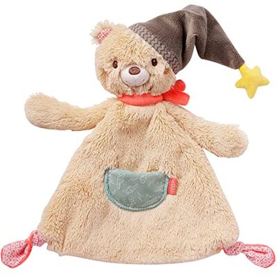 Fehn 060157 Comforter Blanket, Large, Soft Toy Cuddle Blanket Head for Gripping, Feeling and Loving for Babies and Toddlers from 0+ Months, Bear, Bruno Fehn 060157 Comforter Blanket, Large, Soft Toy Cuddle Blanket Head for Gripping, Feeling and Loving for Babies and Toddlers from 0+ Months, Bear, Bruno