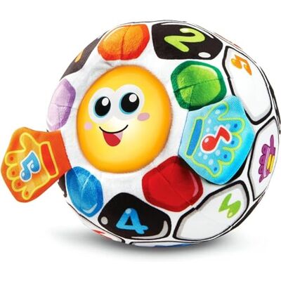 VTech Baby My 1st Football Friend, English Soft motion-sensor football plays 3 songs and 15 melodies while supporting language and motor skills. Ages 12-36 months VTech Baby My 1st Football Friend, English Soft motion-sensor football plays 3 songs and 15 melodies while supporting language and motor skills. Ages 12-36 months