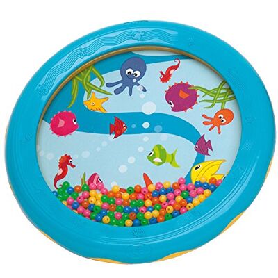 Halilit Children's Ocean Drum. Bead Sea Sound Wave Musical Instrument. BPA Free. Robust Kids Sensory Percussion Toy for Toddlers. Age 12 months + Halilit Children's Ocean Drum. Bead Sea Sound Wave Musical Instrument. BPA Free. Robust Kids Sensory Percussion Toy for Toddlers. Age 12 months +