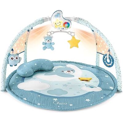 Chicco Enjoy Colours, Baby Gym 3in1 Blue, Multifunction Electronic Toy with Play Mat, Star Projector, Removable Night Light and Relaxing Music – Baby Toys 0+ Months Chicco Enjoy Colours, Baby Gym 3in1 Blue, Multifunction Electronic Toy with Play Mat, Star Projector, Removable Night Light and Relaxing Music – Baby Toys 0+ Months