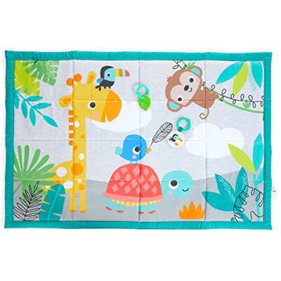 Bright Starts Roam About Jumbo Plush Baby Activity Play Mat, Foldable and Machine Washable Newborn and up Bright Starts Roam About Jumbo Plush Baby Activity Play Mat, Foldable and Machine Washable Newborn and up