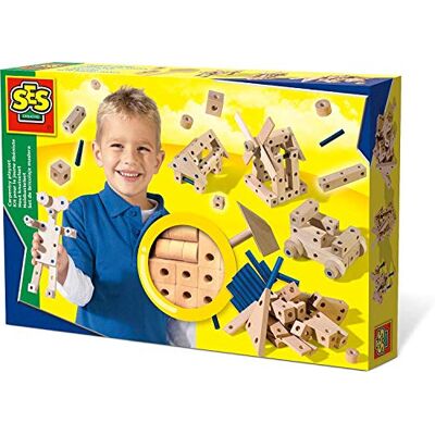 Creative Labs Carpentry Playset, Woodwork Set Including Hammer, Pins and Wooden Shapes, Learn Practical Skills, Educational Fun Craft Kit, for Boys and Girls 5 Years and Up Creative Labs Carpentry Playset, Woodwork Set Including Hammer, Pins and Wooden Shapes, Learn Practical Skills, Educational Fun Craft Kit, for Boys and Girls 5 Years and Up