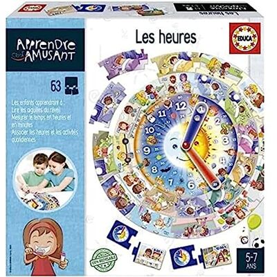 Educa Learning is fun: The Hours, tional game for children aged 5 years and above who will learn to read the time, handle hands and put into practice the concepts of time (19601). Educa Learning is fun: The Hours, tional game for children aged 5 years and above who will learn to read the time, handle hands and put into practice the concepts of time (19601).