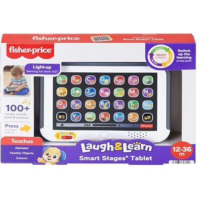 Fisher-Price Laugh & Learn Smart Stages Tablet Musical Toy, UK English Fisher-Price Laugh & Learn Smart Stages Tablet Musical Toy, UK English