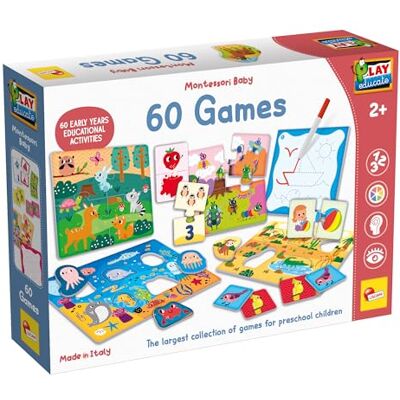 Liscianigiochi Lisciani Montessori Baby Educational Games Set for Toddlers 2+ 60 Early Learning Activities Puzzles, Memory, Numbers, Shapes and Colours Preschool Learning Toys Liscianigiochi Lisciani Montessori Baby Educational Games Set for Toddlers 2+ 60 Early Learning Activities Puzzles, Memory, Numbers, Shapes and Colours Preschool Learning Toys