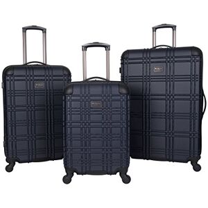 Ben Sherman Abs 4-Wheel 3-Piece Nested Set Luggage: 20" Carry-on, 24", 28", Navy