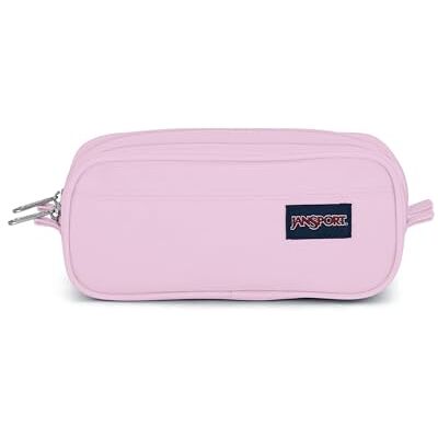 JANSPORT Large Accessory Pouch – Spacious Zip Organizer for Everyday Essentials, 2.5 L Capacity, 28 x 14 x 9 cm Pink Ice JANSPORT Large Accessory Pouch – Spacious Zip Organizer for Everyday Essentials, 2.5 L Capacity, 28 x 14 x 9 cm Pink Ice