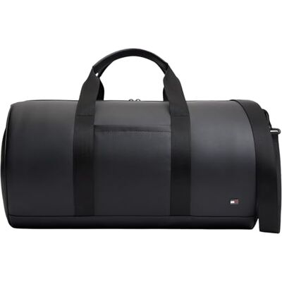 Tommy Hilfiger Men Th Foundation Duffle AM0AM14736 Duffle Bag, BLACK (Black), One Size Tommy Hilfiger Men Th Foundation Duffle AM0AM14736 Duffle Bag, BLACK (Black), One Size