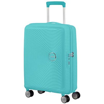 American Tourister Soundbox Hand Luggage Suitcase 55 x 40 x 20/23 cm Hard Shell Trolley Suitable for EasyJet Expandable, Light, 4 wheels & TSA Lock 35.5/41 L Blue (Poolside Blue) American Tourister Soundbox Hand Luggage Suitcase 55 x 40 x 20/23 cm Hard Shell Trolley Suitable for EasyJet Expandable, Light, 4 wheels & TSA Lock 35.5/41 L Blue (Poolside Blue)