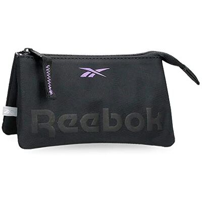 Reebok Linden Triple-Compartment Pouch, Black, 17.5 x 9.5 x 2 cm, Polyester Reebok Linden Triple-Compartment Pouch, Black, 17.5 x 9.5 x 2 cm, Polyester