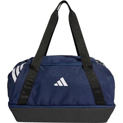 adidas Unisex Tiro Duffle Bag Small with Bottom Compartment Duffel Bag, Team Navy Blue 2/White, One Size adidas Unisex Tiro Duffle Bag Small with Bottom Compartment Duffel Bag, Team Navy Blue 2/White, One Size