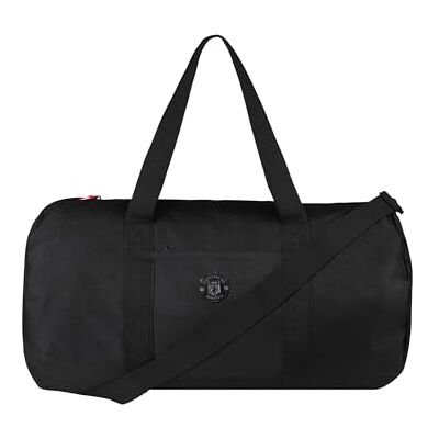 FOCO Officially Licensed Manchester United FC Black on Black Football Holdall Duffle Bag FOCO Officially Licensed Manchester United FC Black on Black Football Holdall Duffle Bag