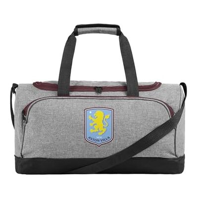 FOCO Officially Licensed Aston Villa FC Grey Football Holdall Duffle Bag FOCO Officially Licensed Aston Villa FC Grey Football Holdall Duffle Bag