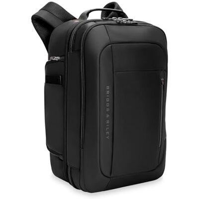 Briggs & Riley Medium Convertible Backpack Duffle Bag Carry On for Men & Women, Use for Travel, Gym, or Work, Overnight Weekend Luggage, Shoulder Strap, Laptop Compartment ZDX Collection, Black Briggs & Riley Medium Convertible Backpack Duffle Bag Carry On for Men & Women, Use for Travel, Gym, or Work, Overnight Weekend Luggage, Shoulder Strap, Laptop Compartment ZDX Collection, Black