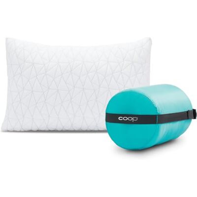 Coop Home Goods Premium Shredded Memory Foam Camping and Travel Pillow with Bamboo Derived Viscose Rayon Cover Compressible Includes Stuff Sack Great for Backpacking and Travel 19" x 14 Coop Home Goods Premium Shredded Memory Foam Camping and Travel Pillow with Bamboo Derived Viscose Rayon Cover Compressible Includes Stuff Sack Great for Backpacking and Travel 19" x 14