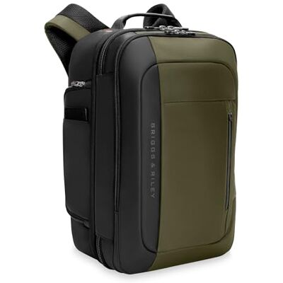 Briggs & Riley Medium Convertible Backpack Duffle Bag Carry On for Men & Women, Use for Travel, Gym, or Work, Overnight Weekend Luggage, Shoulder Strap, Laptop Compartment ZDX Collection, Hunter Briggs & Riley Medium Convertible Backpack Duffle Bag Carry On for Men & Women, Use for Travel, Gym, or Work, Overnight Weekend Luggage, Shoulder Strap, Laptop Compartment ZDX Collection, Hunter