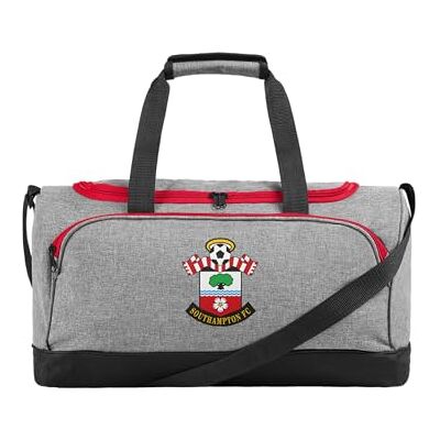 FOCO Officially Licensed Southampton FC Grey Football Holdall Duffle Bag FOCO Officially Licensed Southampton FC Grey Football Holdall Duffle Bag