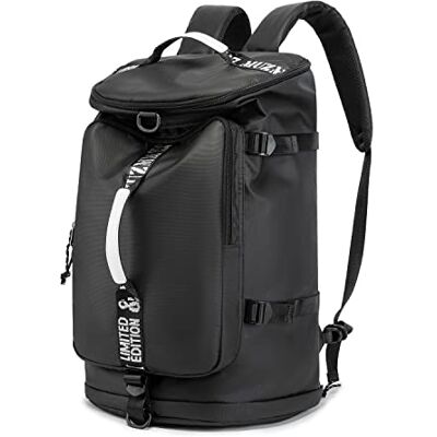 FUNYAGO Gym Backpack Hiking Duffle Bag Woman Man 40L Large Waterproof Backpack Suitable for Hiking, Travel, Black, 大号, Outdoor Cross-country FUNYAGO Gym Backpack Hiking Duffle Bag Woman Man 40L Large Waterproof Backpack Suitable for Hiking, Travel, Black, 大号, Outdoor Cross-country