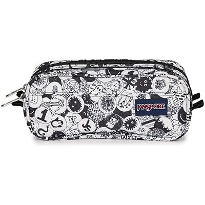 JANSPORT Large Accessory Pouch – Spacious Zip Organizer for Everyday Essentials, 2.5 L Capacity, 28 x 14 x 9 cm Doodle Dots JANSPORT Large Accessory Pouch – Spacious Zip Organizer for Everyday Essentials, 2.5 L Capacity, 28 x 14 x 9 cm Doodle Dots