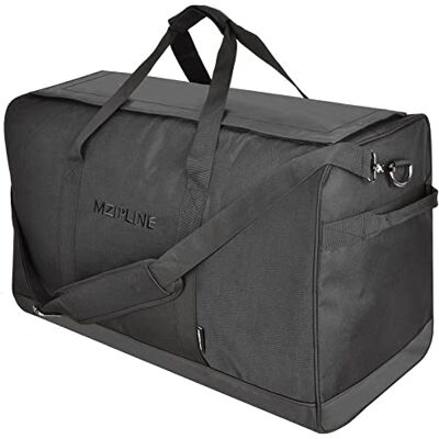 MZIPLINE SmellProof Large Scent Odor Proof Sport Gym Overnight Weekender Duffel Bag, Big Capacity Stash Travel with Carbon Lining, Black, L MZIPLINE SmellProof Large Scent Odor Proof Sport Gym Overnight Weekender Duffel Bag, Big Capacity Stash Travel with Carbon Lining, Black, L