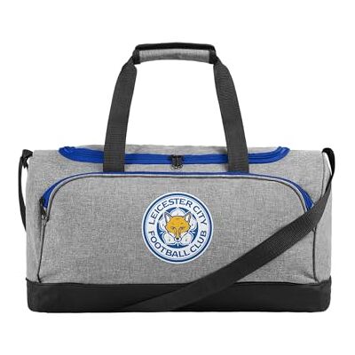 FOCO Officially Licensed Leicester City Grey Football Holdall Duffle Bag FOCO Officially Licensed Leicester City Grey Football Holdall Duffle Bag