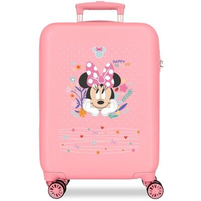 Disney Joumma Minnie Happy to Be Me Pink Cabin Suitcase 38x55x20 cm Rigid ABS Side Combination Lock 35L 2.5kg 4 Double Wheels Disney Joumma Minnie Happy to Be Me Pink Cabin Suitcase 38x55x20 cm Rigid ABS Side Combination Lock 35L 2.5kg 4 Double Wheels