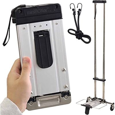 Japard Mini Folding Lightweight Hand Truck, Stylish and Portable Carrying Cart, Compact for Travel – Light and Medium Load Capacity up to 44lbs Business Trip Japard Mini Folding Lightweight Hand Truck, Stylish and Portable Carrying Cart, Compact for Travel – Light and Medium Load Capacity up to 44lbs Business Trip