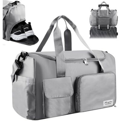 Lychico Large Sports Duffle Bag with Shoe Compartment, Waterproof Gym Bag for Men & Women, Multi-Compartment Holdall for Travel, Work, Overnight Lychico Large Sports Duffle Bag with Shoe Compartment, Waterproof Gym Bag for Men & Women, Multi-Compartment Holdall for Travel, Work, Overnight