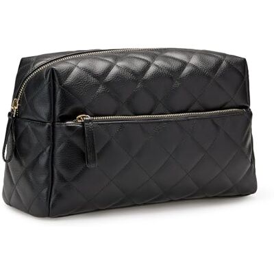 Amazon Essentials Women's Quilted Travel Makeup Bag Amazon Essentials Women's Quilted Travel Makeup Bag