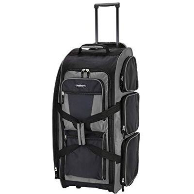 Travelers Club Xpedition Multi-Pocket Upright Rolling Duffel Bag, Charcoal Grey, 76 cm Travelers Club Xpedition Multi-Pocket Upright Rolling Duffel Bag, Charcoal Grey, 76 cm