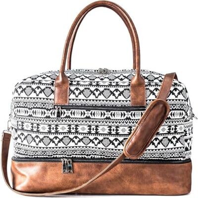 MyMealivos Canvas Weekender Bag, Overnight Travel Carry On Duffel with Shoe Pouch…, Black, OneSize MyMealivos Canvas Weekender Bag, Overnight Travel Carry On Duffel with Shoe Pouch…, Black, OneSize