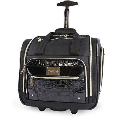 bebe Women's Danielle-Wheeled Under The Seat Carry on Bag, Croc Black, One Size, Danielle Wheeled Under The Seat Carry on Bag bebe Women's Danielle-Wheeled Under The Seat Carry on Bag, Croc Black, One Size, Danielle Wheeled Under The Seat Carry on Bag