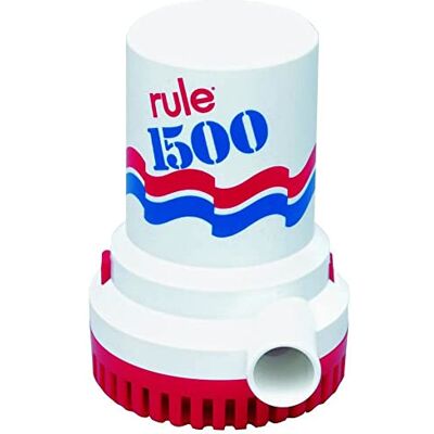Rule 03, Bilge Pump, 1500 GPH, Non-Automatic, 24 Volt Rule 03, Bilge Pump, 1500 GPH, Non-Automatic, 24 Volt